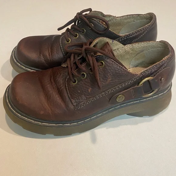 DR. MARTENS DOCS SIGMA LEATHER SHOE RARE CHUNKY SZ 39 US 8 L  GUC - Picture 3 of 16